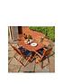  image of rowlinson-plumley-6-seater-dining-set-grey
