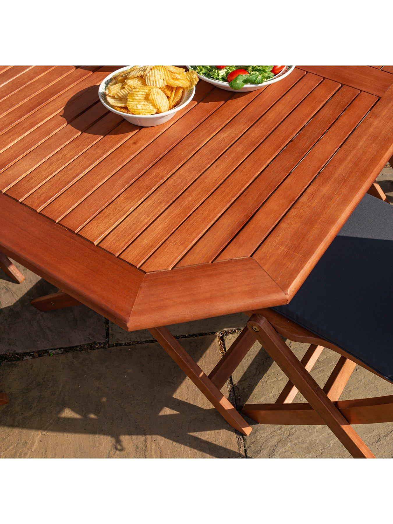 Image 4 of 4 of Rowlinson Plumley 6 Seater Dining Set - Grey