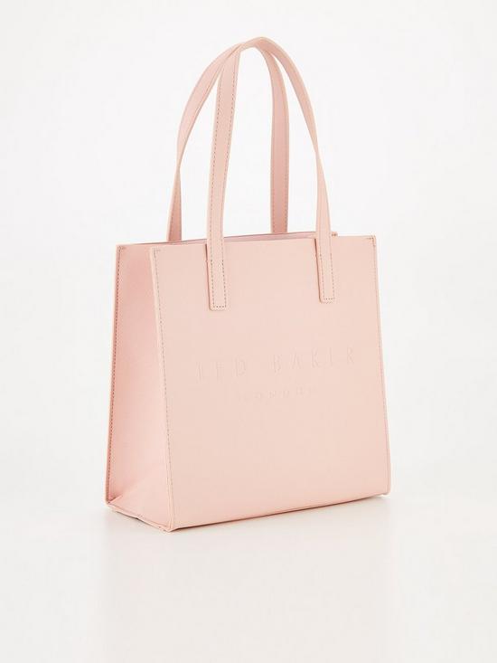 back image of ted-baker-crosshatch-small-icon-bag-pink
