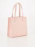  image of ted-baker-crosshatch-small-icon-bag-pink