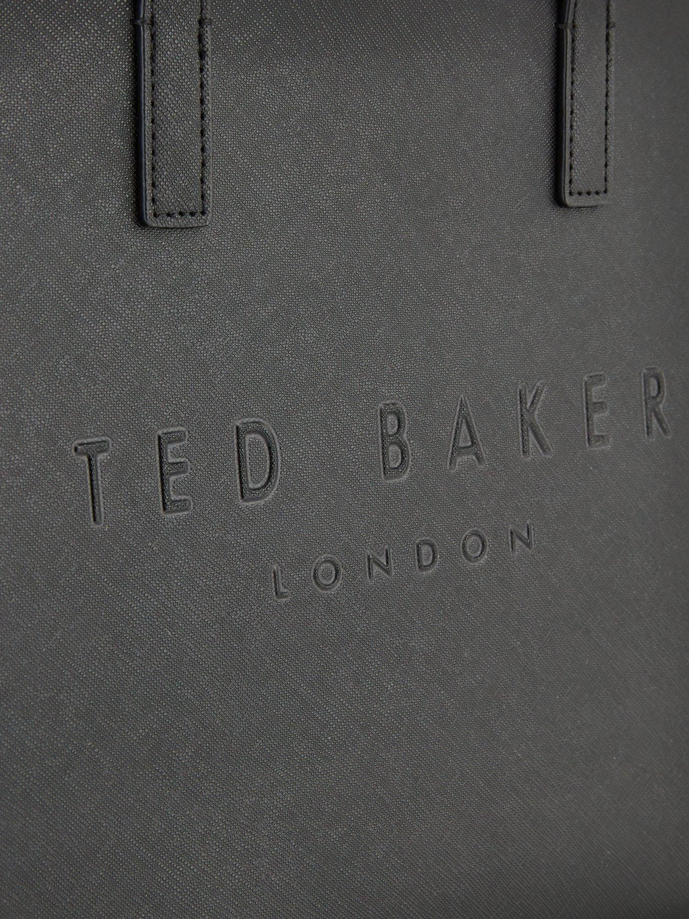 Ted Baker Black Crosshatch Small Icon Bag