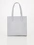  image of ted-baker-crosshatch-small-icon-bag-grey