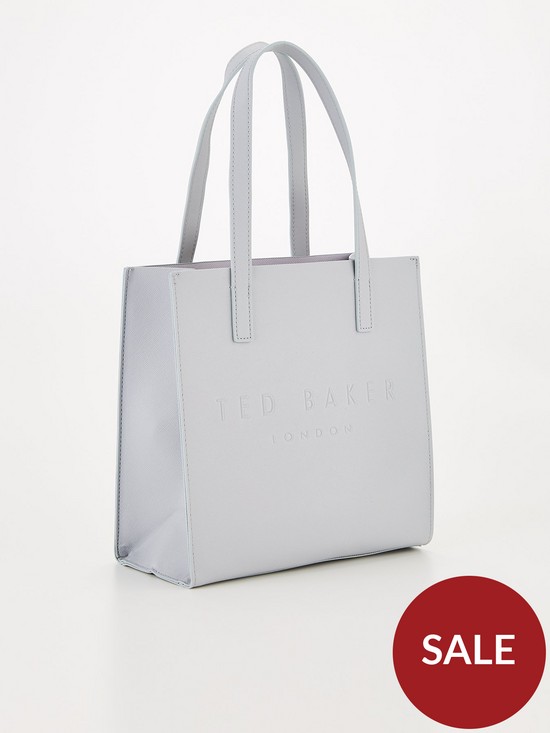 back image of ted-baker-crosshatch-small-icon-bag-grey