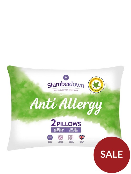 front image of slumberdown-anti-allergy-medium-pillows-ndash-pack-of-2