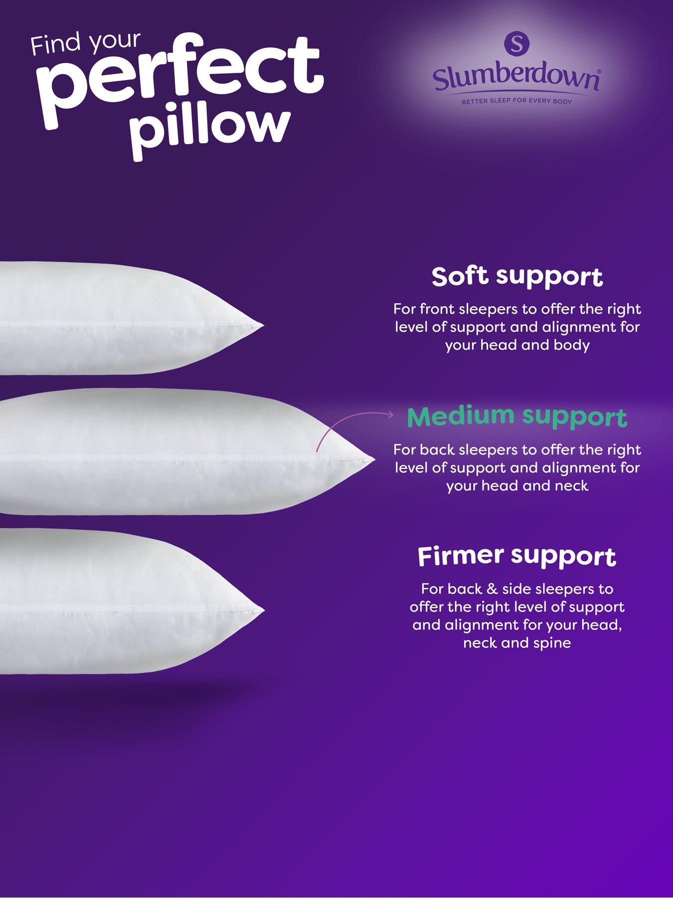  image of slumberdown-climate-control-pillows-2-pack-white