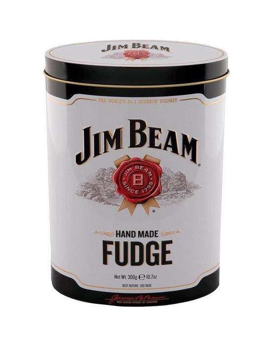 front image of jim-beam-bourbonnbspwhiskey-flavoured-fudge-tin-250g
