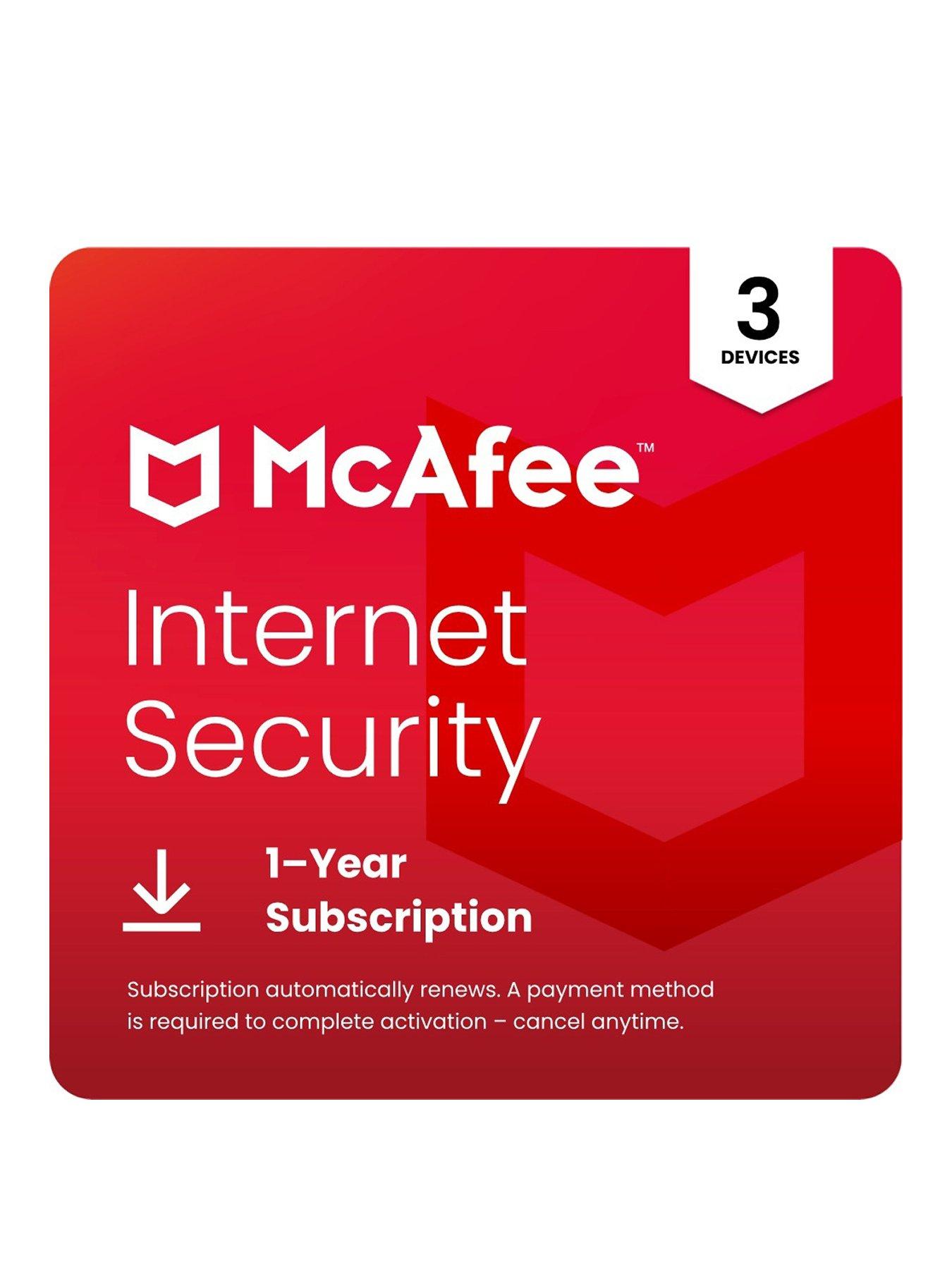 Image 1 of 5 of McAfee Internet Security - 3 Devices - 1 Year Subscription (Digital Download)