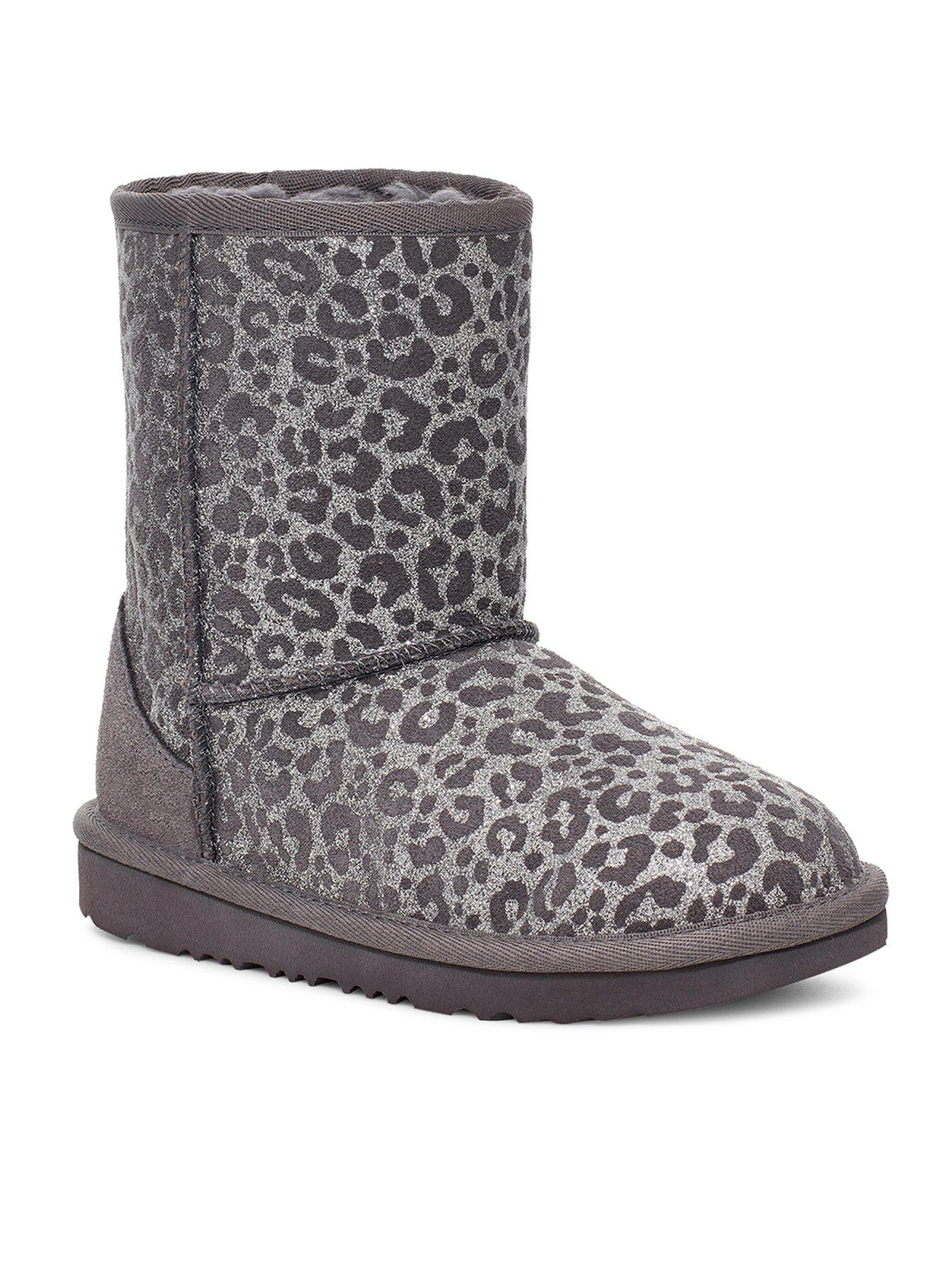 ugg classic ii glitter leopard boot