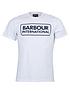  image of barbour-international-essential-large-logo-t-shirt-white