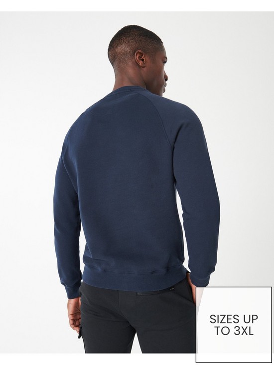 stillFront image of barbour-international-essential-sweatshirt-navy