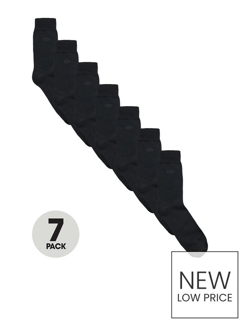 very-man-fresher-for-longer-7-packnbspplain-socks-black