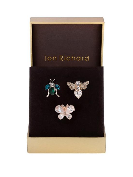 front image of jon-richard-bug-brooches-pack-of-3-gift-boxed