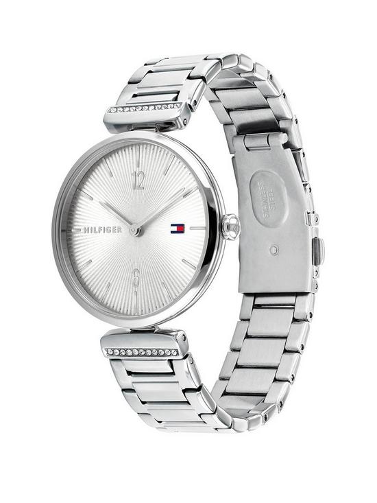 stillFront image of tommy-hilfiger-silver-dial-stainless-steel-bracelet-watch
