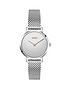  image of hugo-cherish-silver-dial-stainless-steel-mesh-bracelet-watch