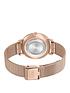  image of hugo-dream-white-dial-stainless-steel-rose-tone-mesh-bracelet-watch