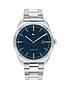  image of tommy-hilfiger-tommy-hilifger-blue-dial-stainless-steel-bracelet-watch
