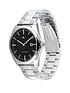  image of tommy-hilfiger-tommy-hilifger-black-dial-stainless-steel-bracelet-watch
