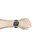  image of hugo-chase-black-chronograph-dial-black-leather-strap-watch