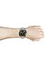  image of hugo-leap-black-multi-dial-gold-tone-bezel-stainless-steel-bracelet-watch