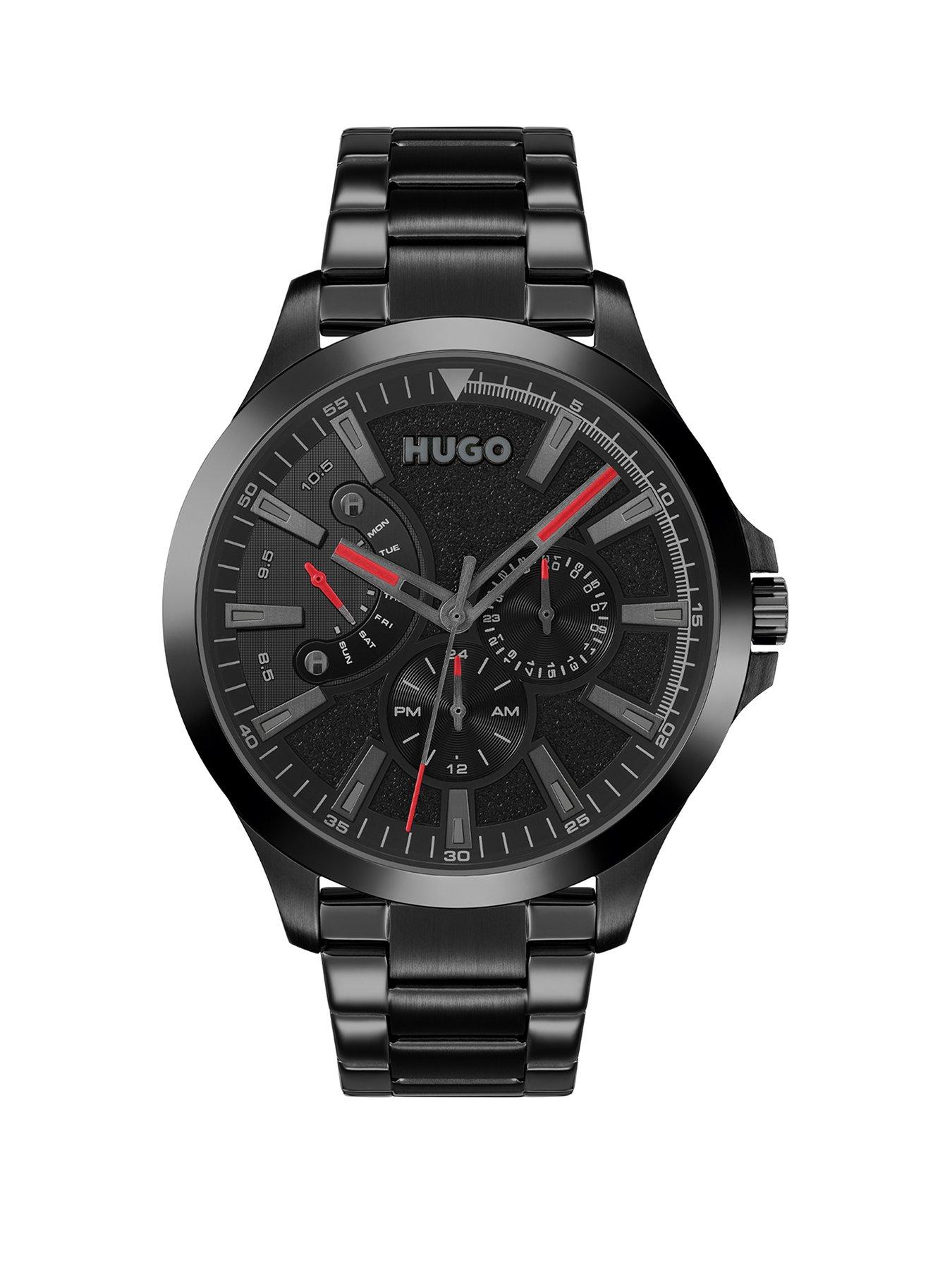 HUGO Leap Black Multi Dial Black Bracelet Watch