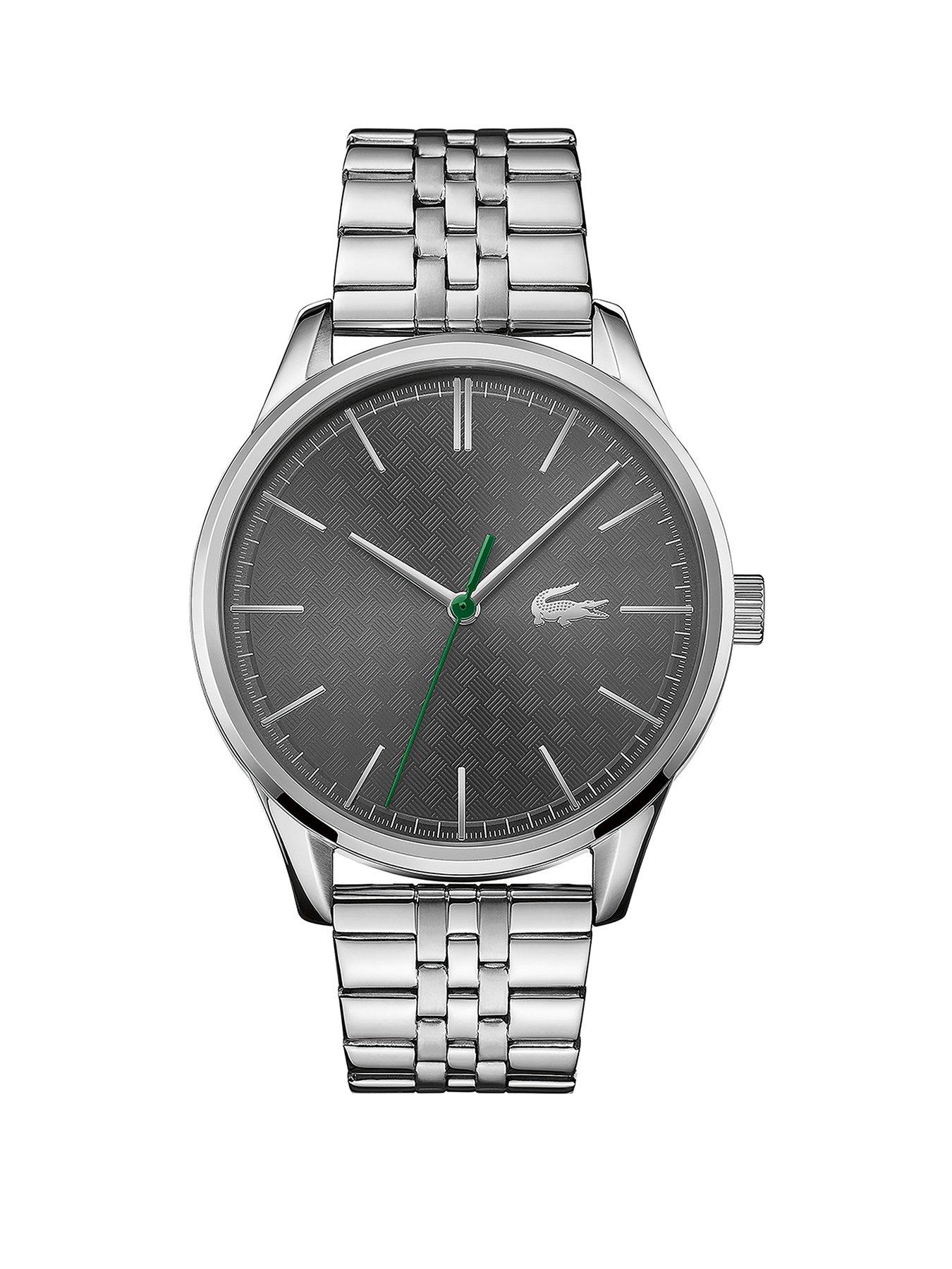 Lacoste Vienna Stainless Steel Bracelet Blue Dial Mens Watch