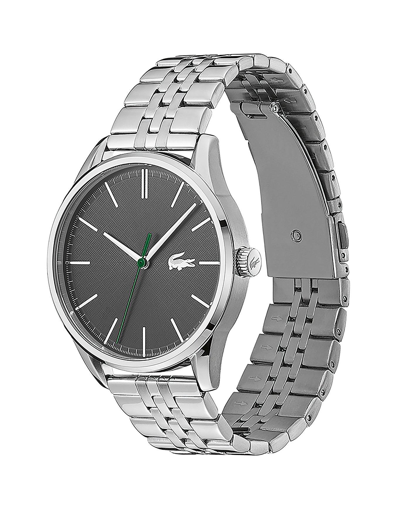 Lacoste Vienna Stainless Steel Bracelet Blue Dial Mens Watch