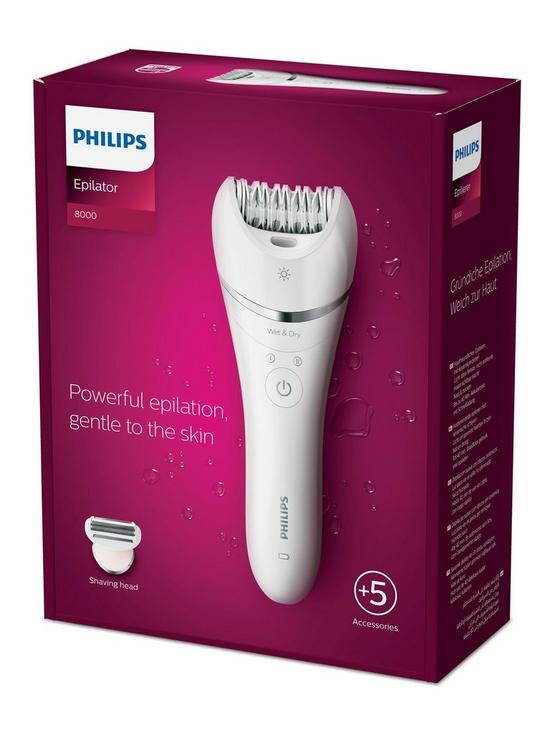 stillFront image of philips-epilator-series-8000-wet-amp-dry-cordless-epilator-with-5-accessories-bre71001