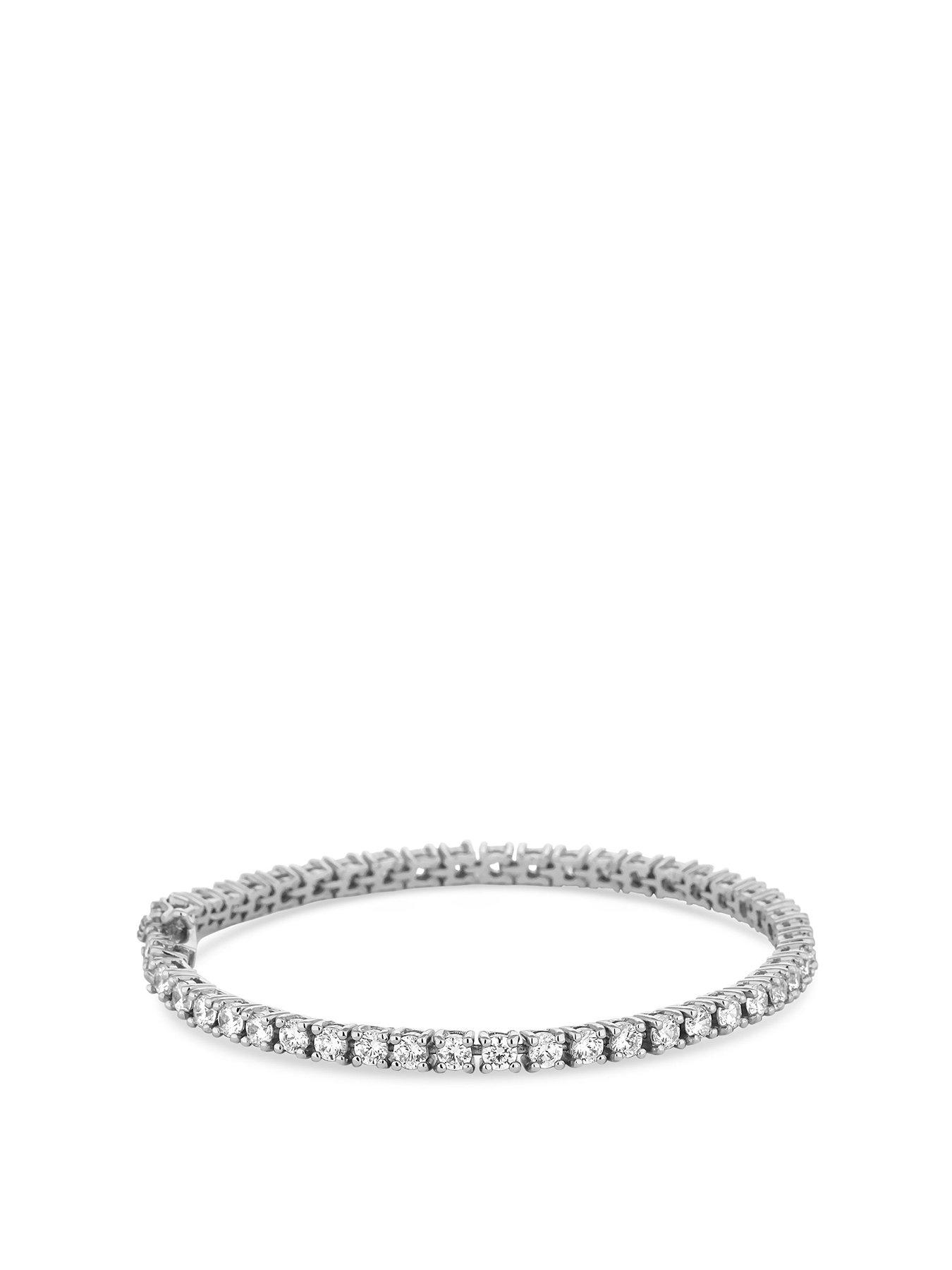 undefined Sterling Silver 925 with Cubic Zirconia Tennis Bracelets
