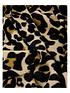  image of accessorize-lucy-leopard-soft-blanket-brown