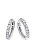  image of created-brilliance-julia-created-brilliance-9ct-white-gold-032ct-lab-grown-diamond-hoop-earrings