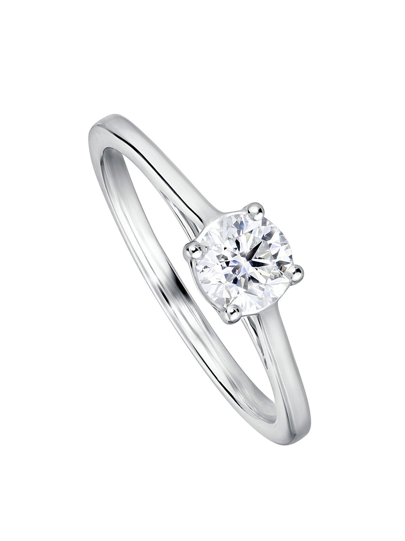 Image 1 of 7 of Created Brilliance Celia Created Brilliance 9ct White Gold 0.50ct Lab Grown Diamond Solitaire Ring