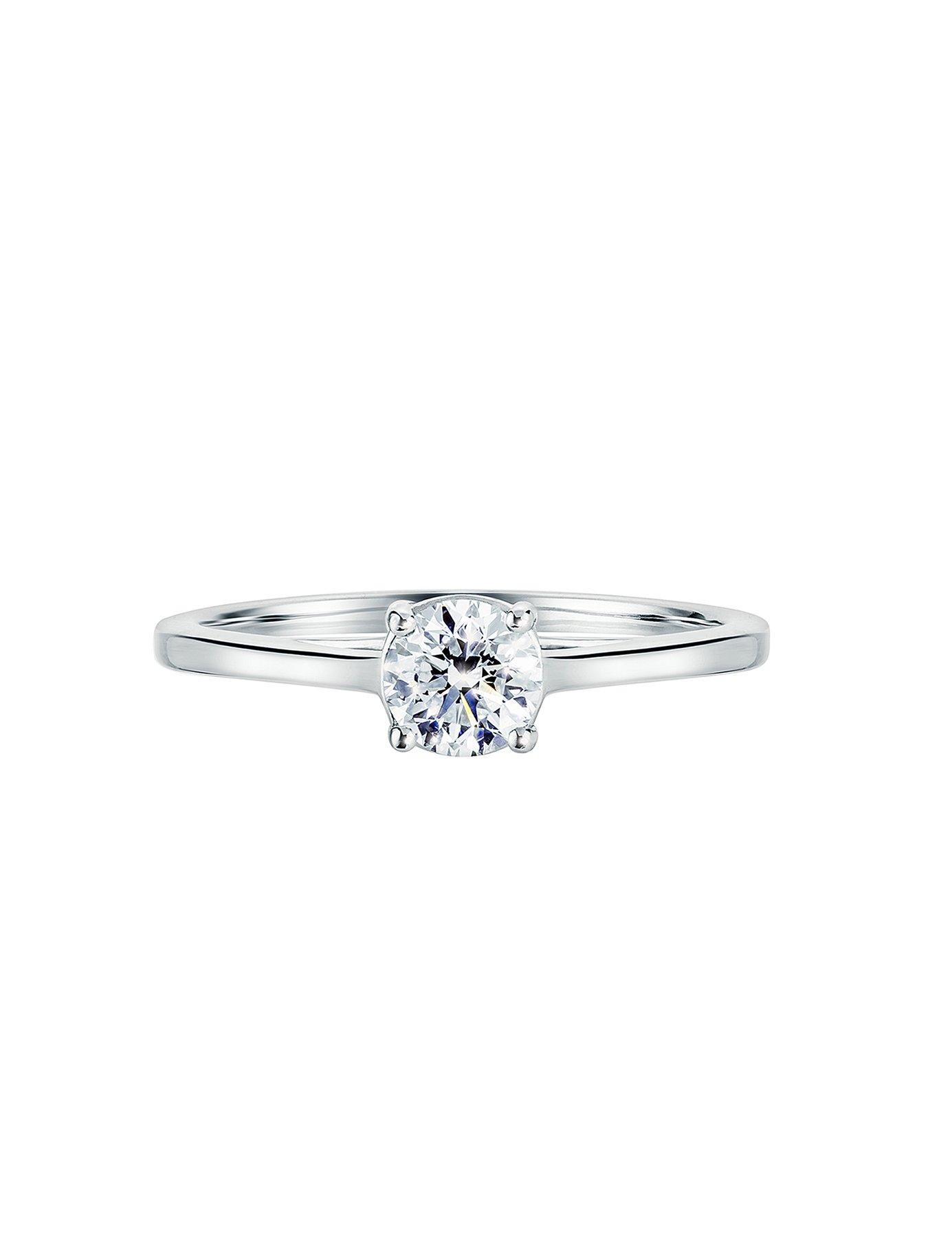 Image 2 of 7 of Created Brilliance Celia Created Brilliance 9ct White Gold 0.50ct Lab Grown Diamond Solitaire Ring