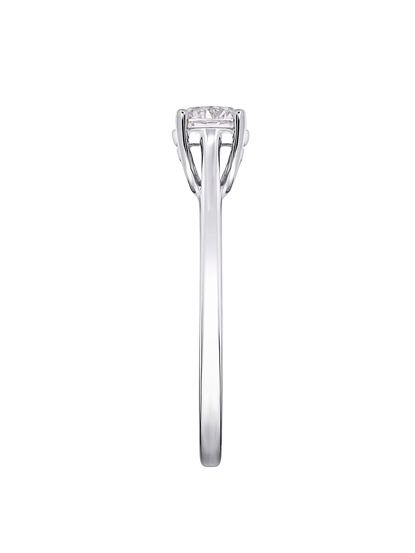 Image 3 of 7 of Created Brilliance Celia Created Brilliance 9ct White Gold 0.50ct Lab Grown Diamond Solitaire Ring