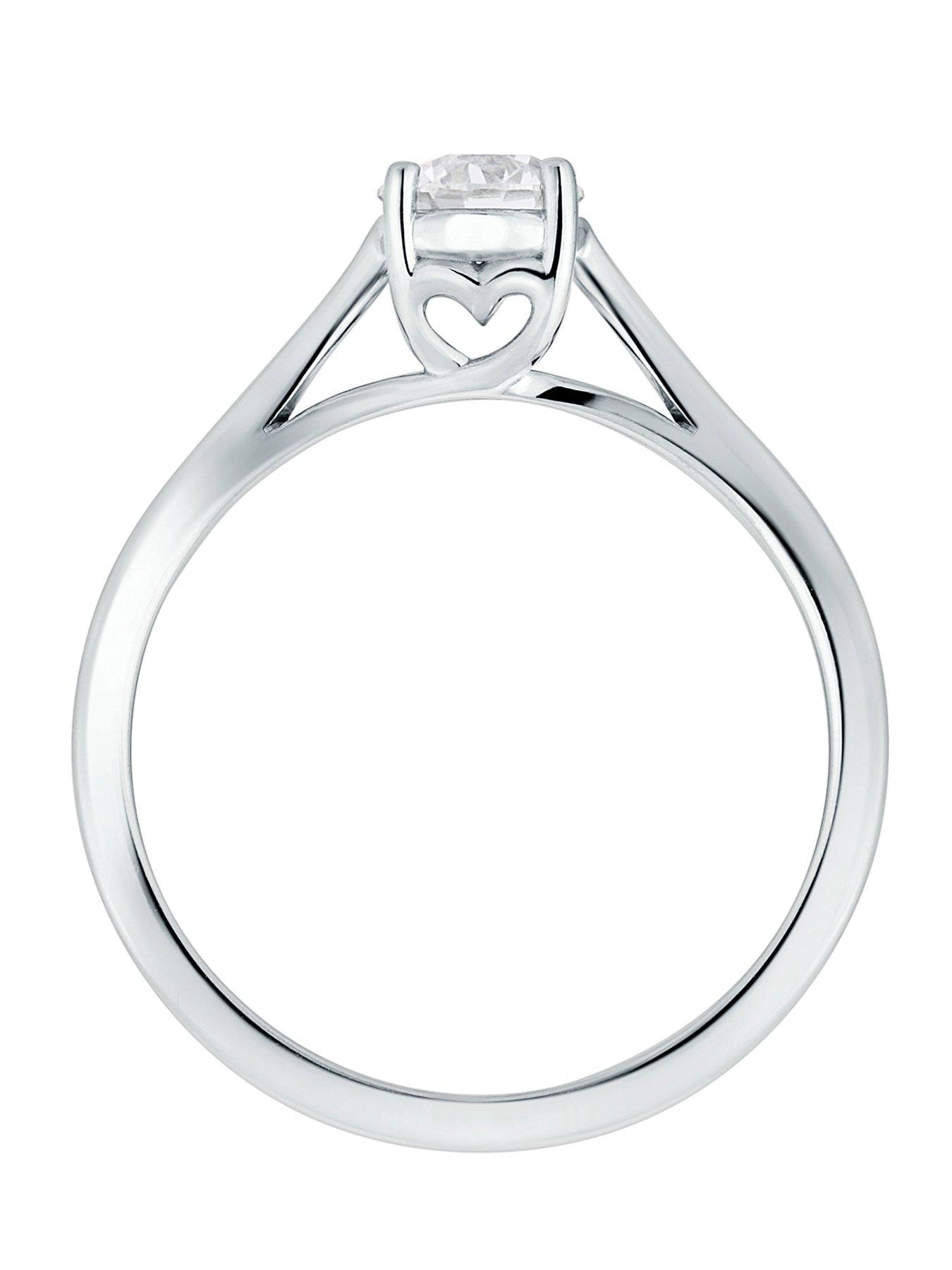 Image 4 of 7 of Created Brilliance Celia Created Brilliance 9ct White Gold 0.50ct Lab Grown Diamond Solitaire Ring