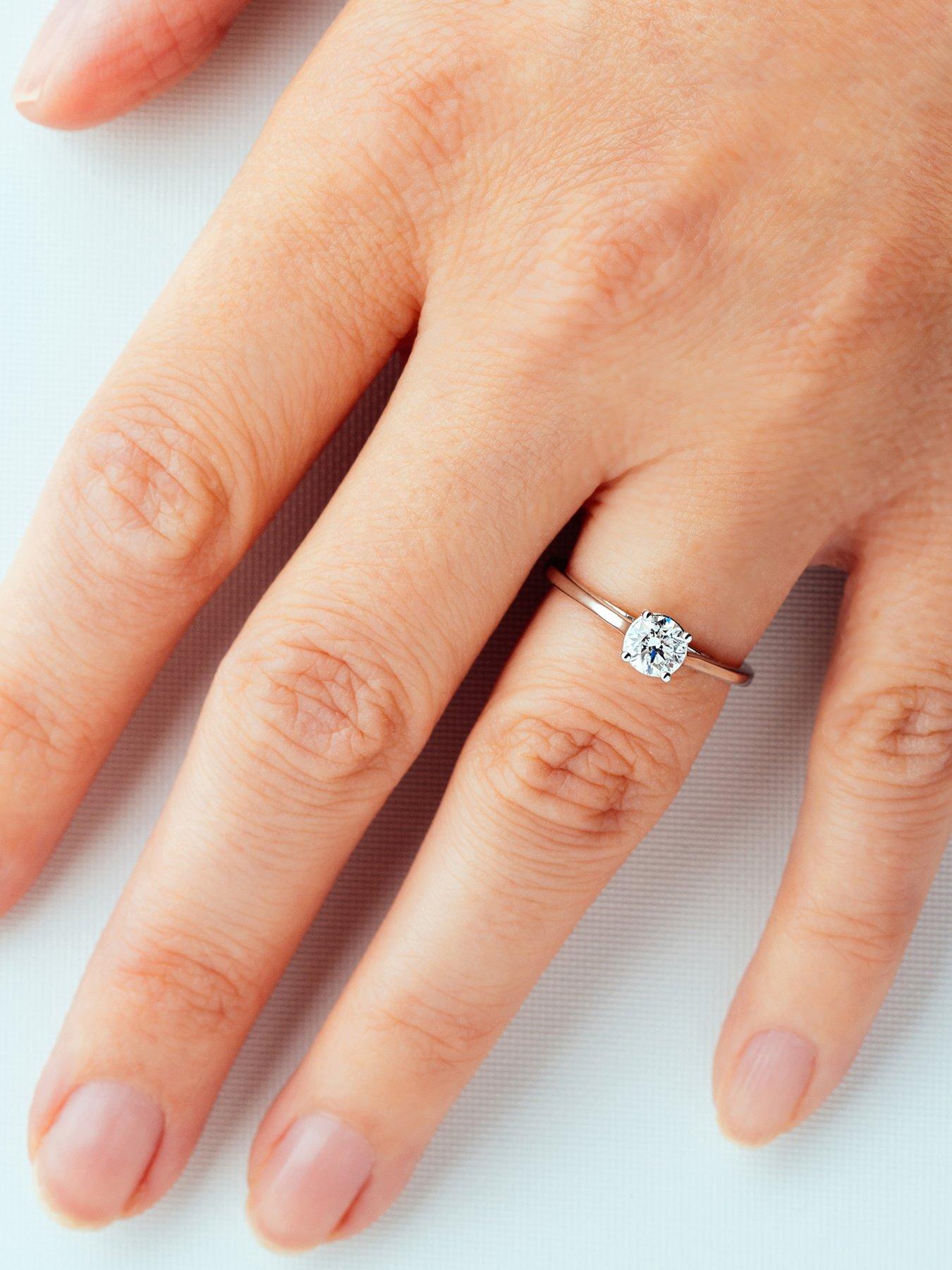 Image 6 of 7 of Created Brilliance Celia Created Brilliance 9ct White Gold 0.50ct Lab Grown Diamond Solitaire Ring