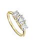  image of created-brilliance-audrey-created-brilliancetrade-9ct-yellow-gold-1ct-lab-grown-diamond-three-stone-ring