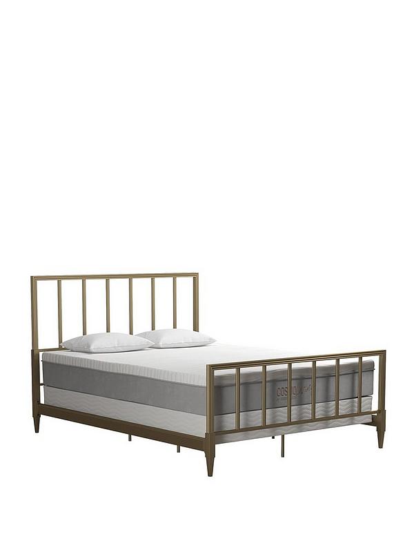 By Cosmopolitan Blair Brass Bed Frame, Brass Bed Frames King Size