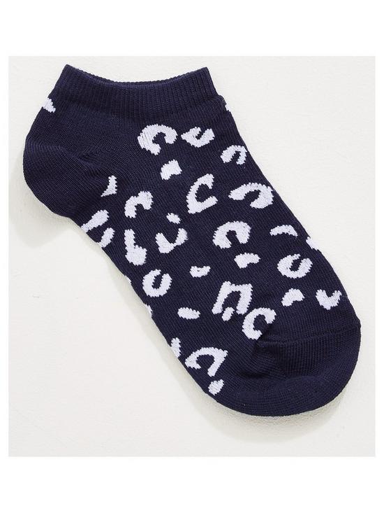 back image of v-by-very-girls-7-pack-animal-liner-socks-multi