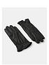  image of accessorize-basic-leather-gloves-black