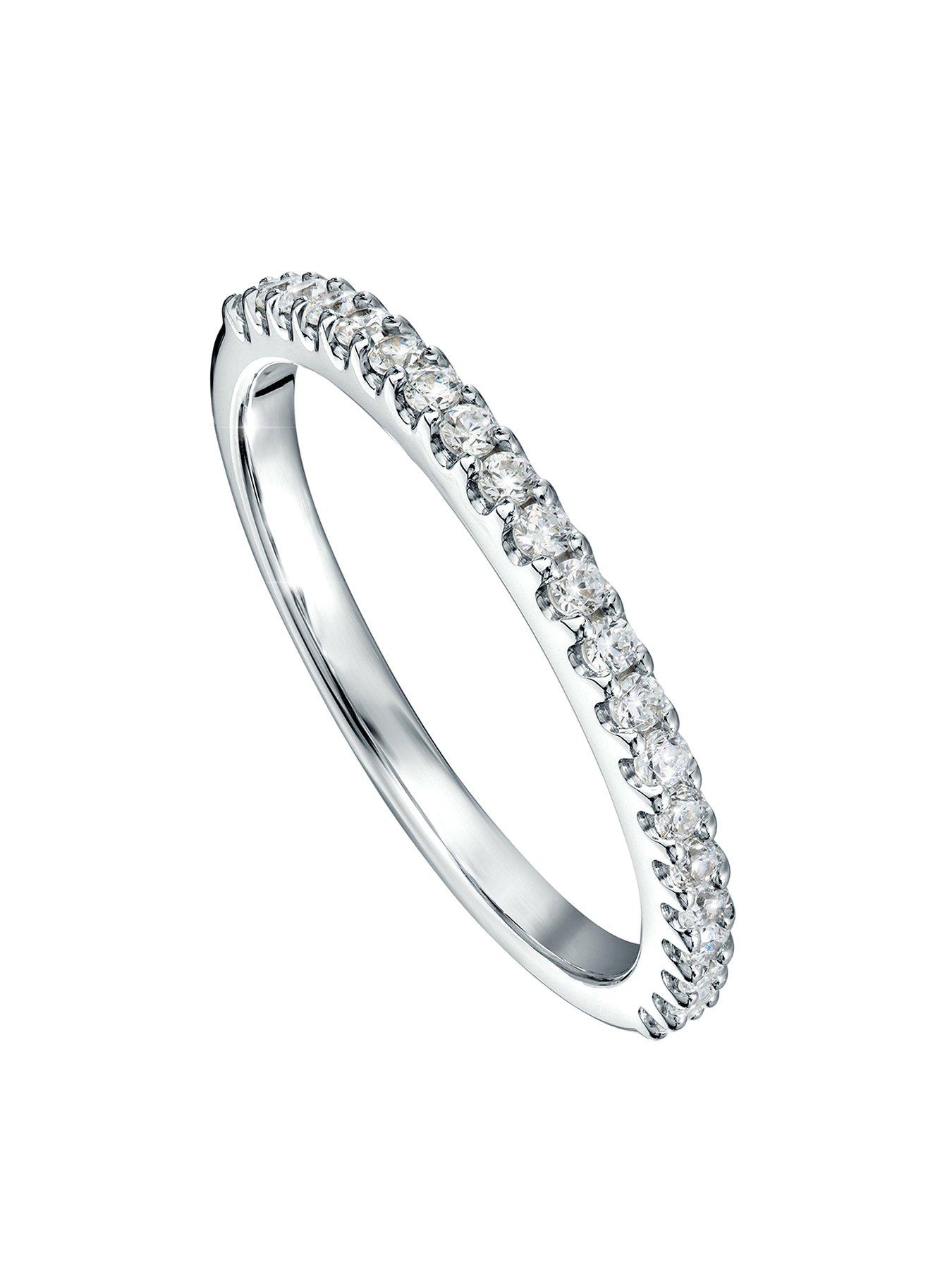 undefined Odette Created Brilliance 9ct White Gold 0.25ct Lab Grown Diamond Full Eternity Ring