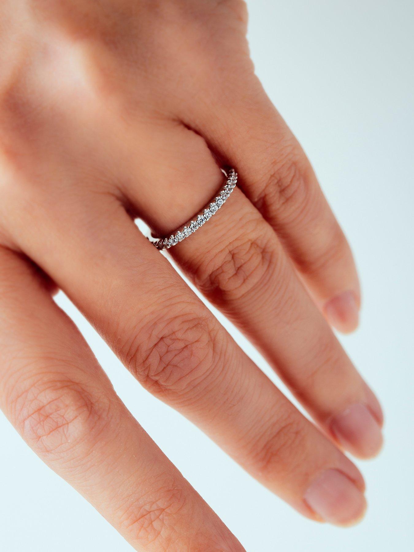 Image 6 of 7 of Created Brilliance Odette Created Brilliance 9ct White Gold 0.25ct Lab Grown Diamond Full Eternity Ring