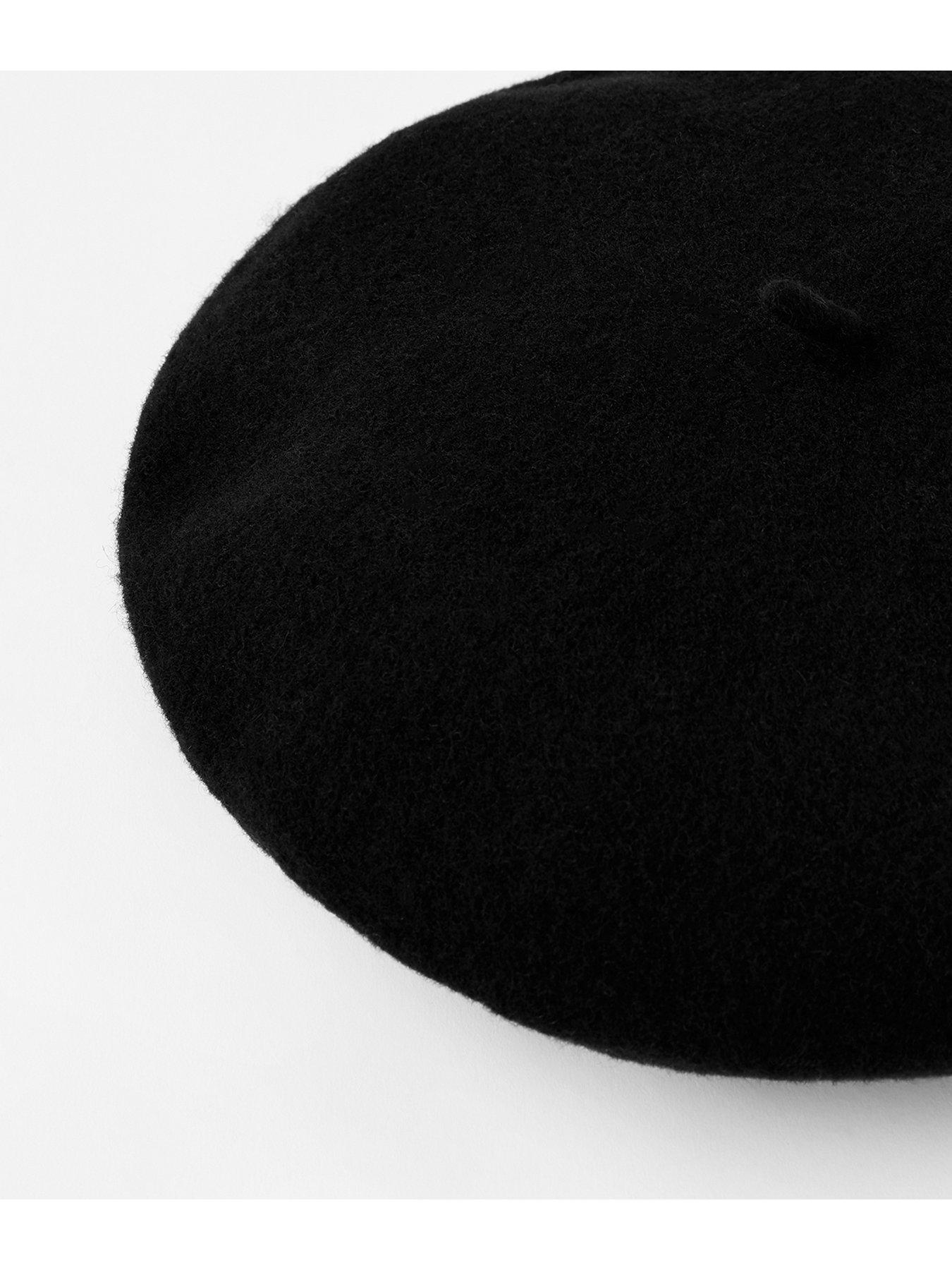  image of accessorize-wool-beret-black