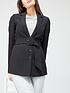  image of v-by-very-belted-tailored-jacket-blacknbsp