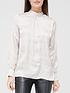  image of v-by-very-satin-high-neck-blouse-silver