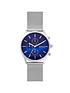  image of skagen-holst-blue-chronograph-dial-silver-mesh-strap-watch