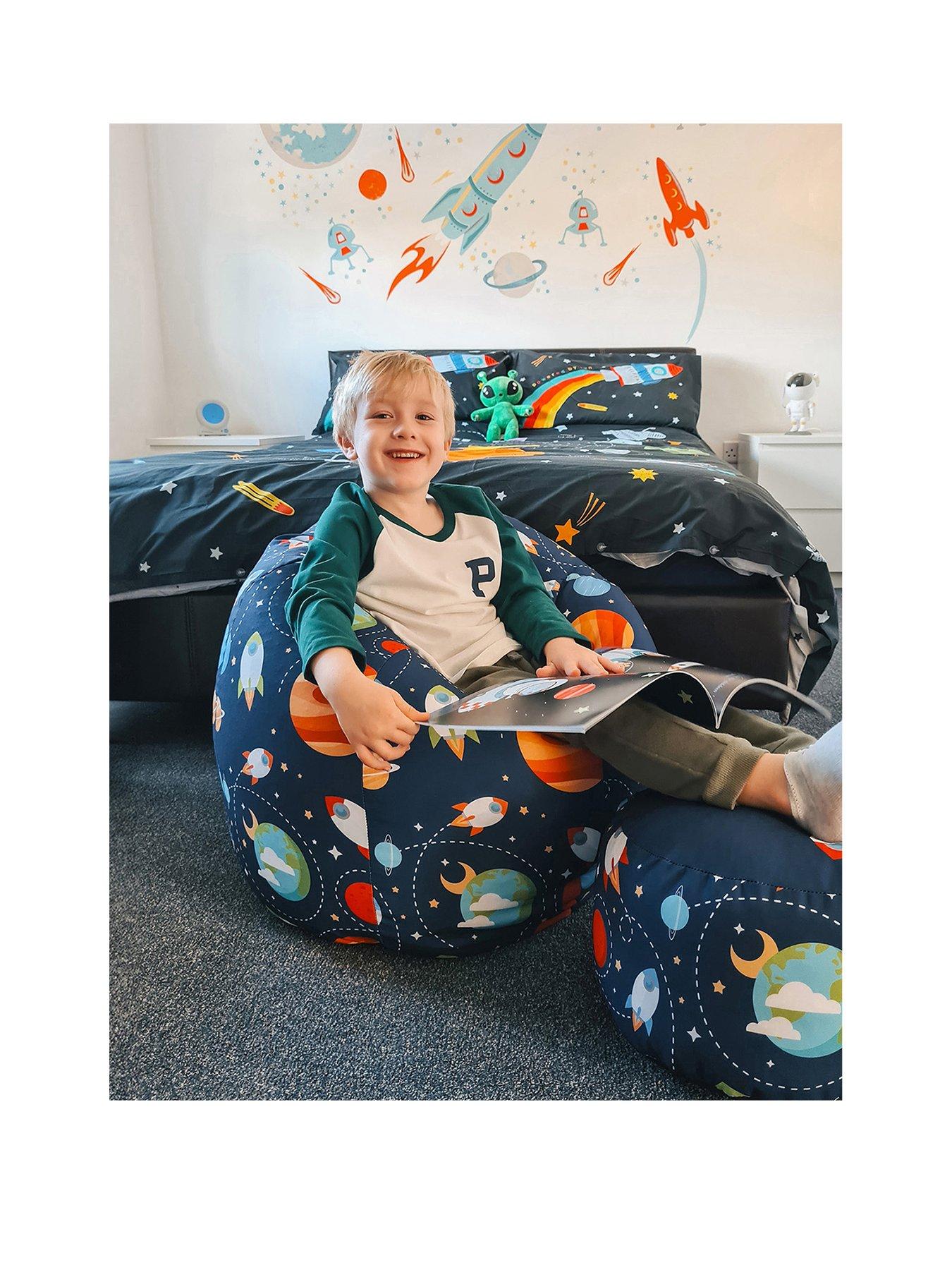 front image of rucomfy-outer-space-classic-beanbag