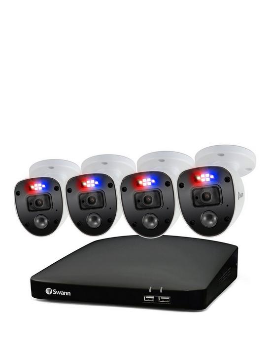 stillFront image of swann-smart-security-cctv-system-8-chl-1080p-1tb-hdd-dvr-4-x-pro-enforcer-camera-works-with-alexa-google-assistant-amp-swann-security-swdvk-846804sl-eu
