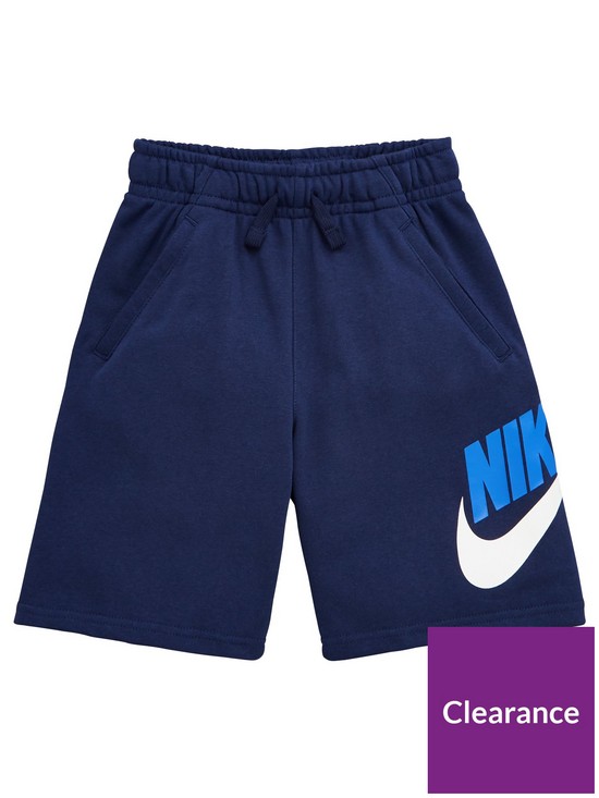 front image of nike-boys-club-short-navy