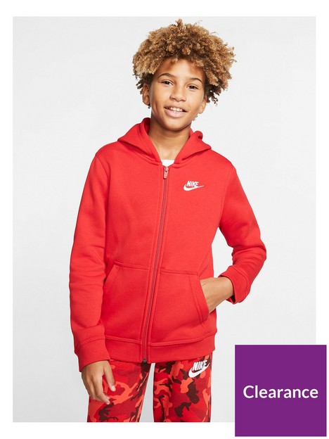 nike-boys-hoodie-full-zip-club-jacket-red