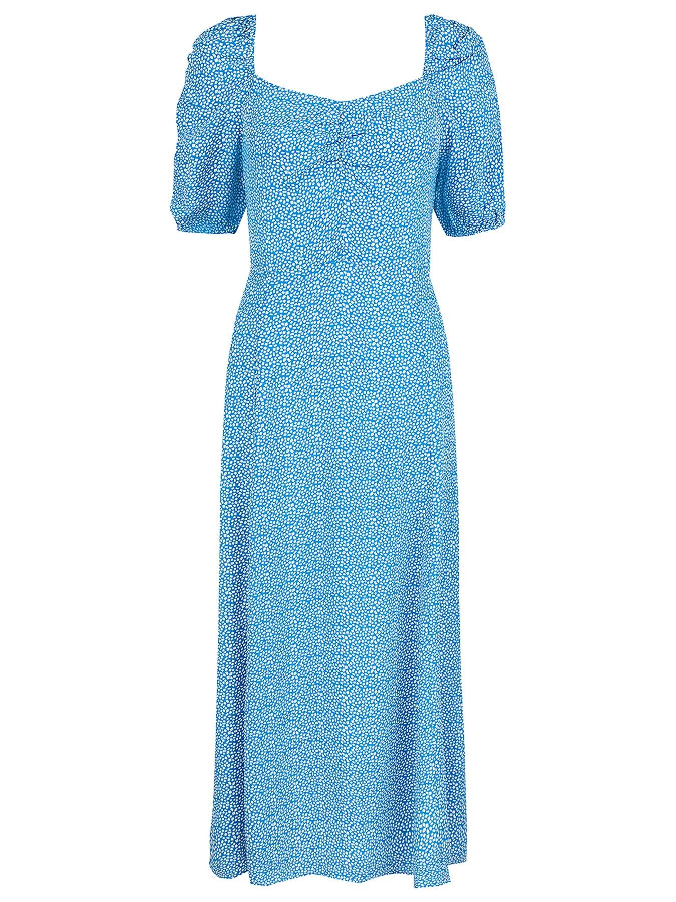 monsoon blue midi dress